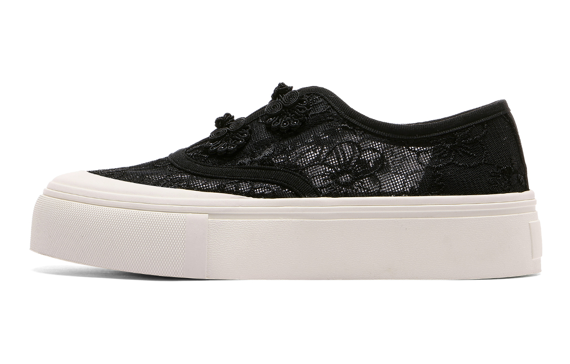 

Кроссовки C°BANNER Skateboarding Shoes Women's Low-top Black, черный