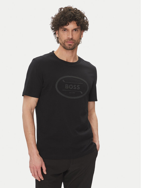 

Футболка обычного кроя 50537825 Boss, черный