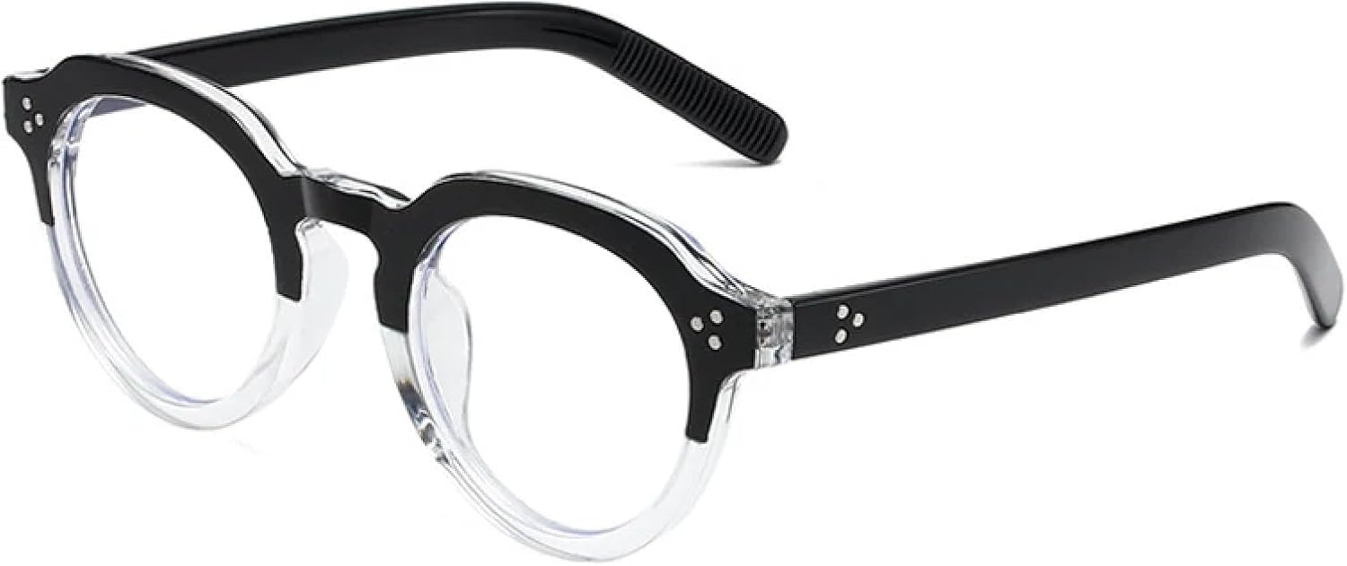 

Женские солнцезащитные очки, модные, конфетного цвета, защита от УФ-излучения UV400, ретро, ​​с заклепками; мужские солнцезащитные очки в стиле панк TOIPASTN, Black Transparent