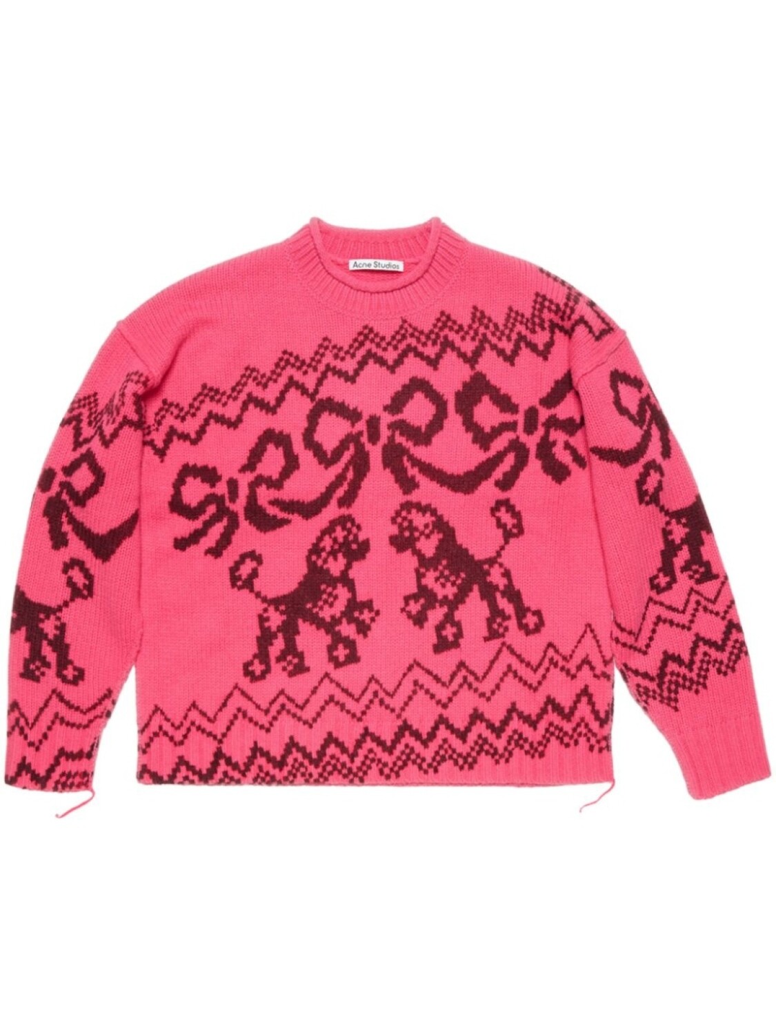 

Жаккардовый свитер Acne Studios, розовый