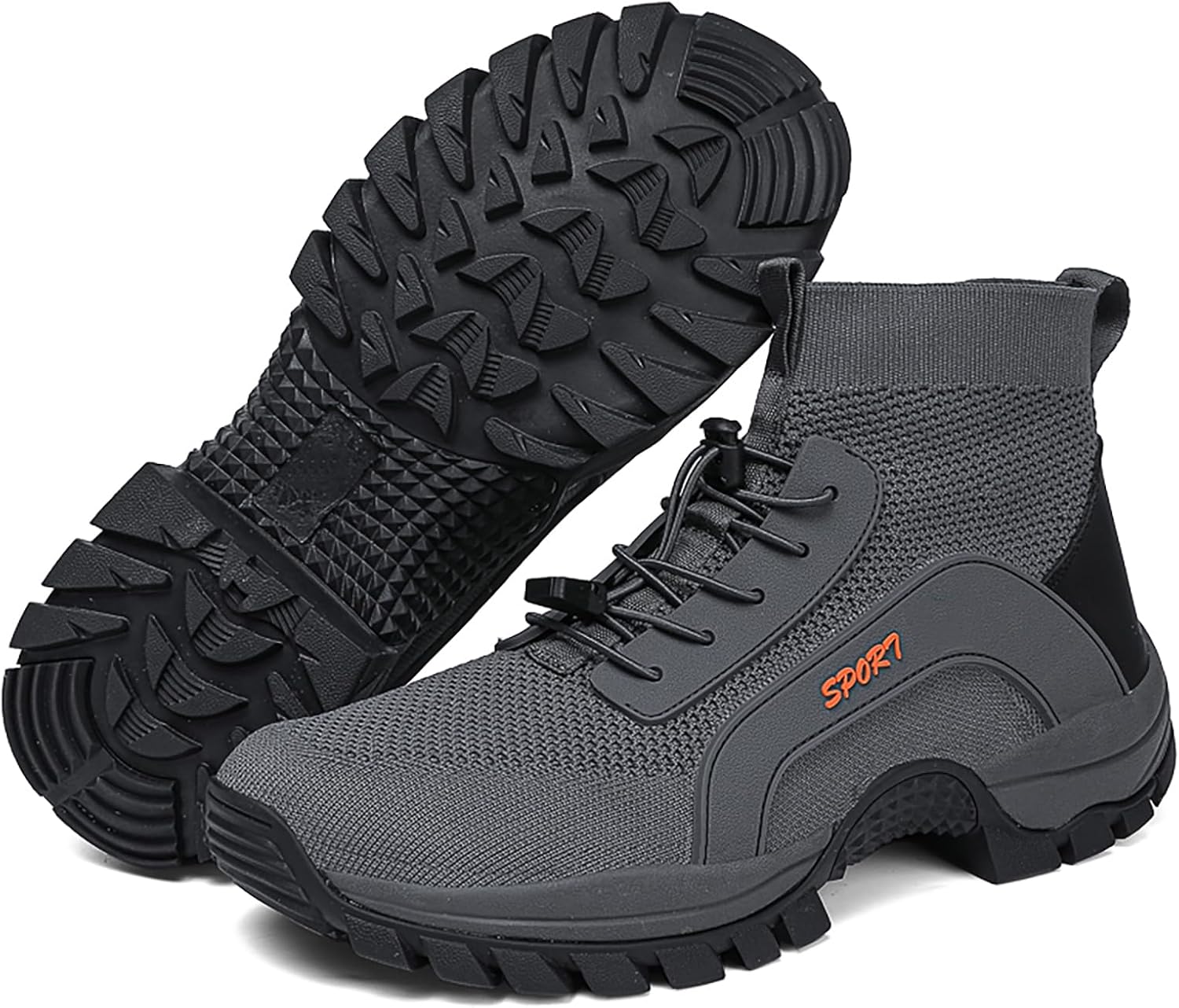 

Мужские минималистичные кроссовки для бега по тропам Hike Outdoor, босоножки, дышащие ботинки с сетчатой поверхностью для скалолазания Generic, серый