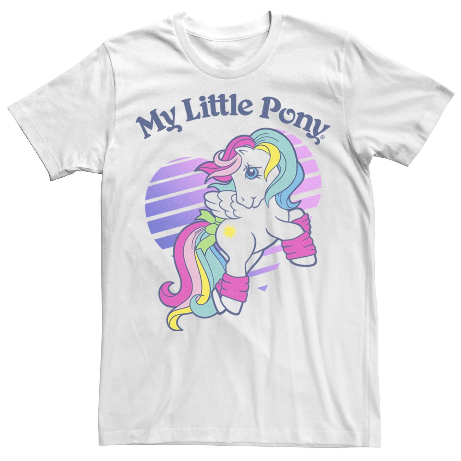 

Мужская футболка My Little Pony Pegasus в полоску с сердечками и портретом Licensed Character