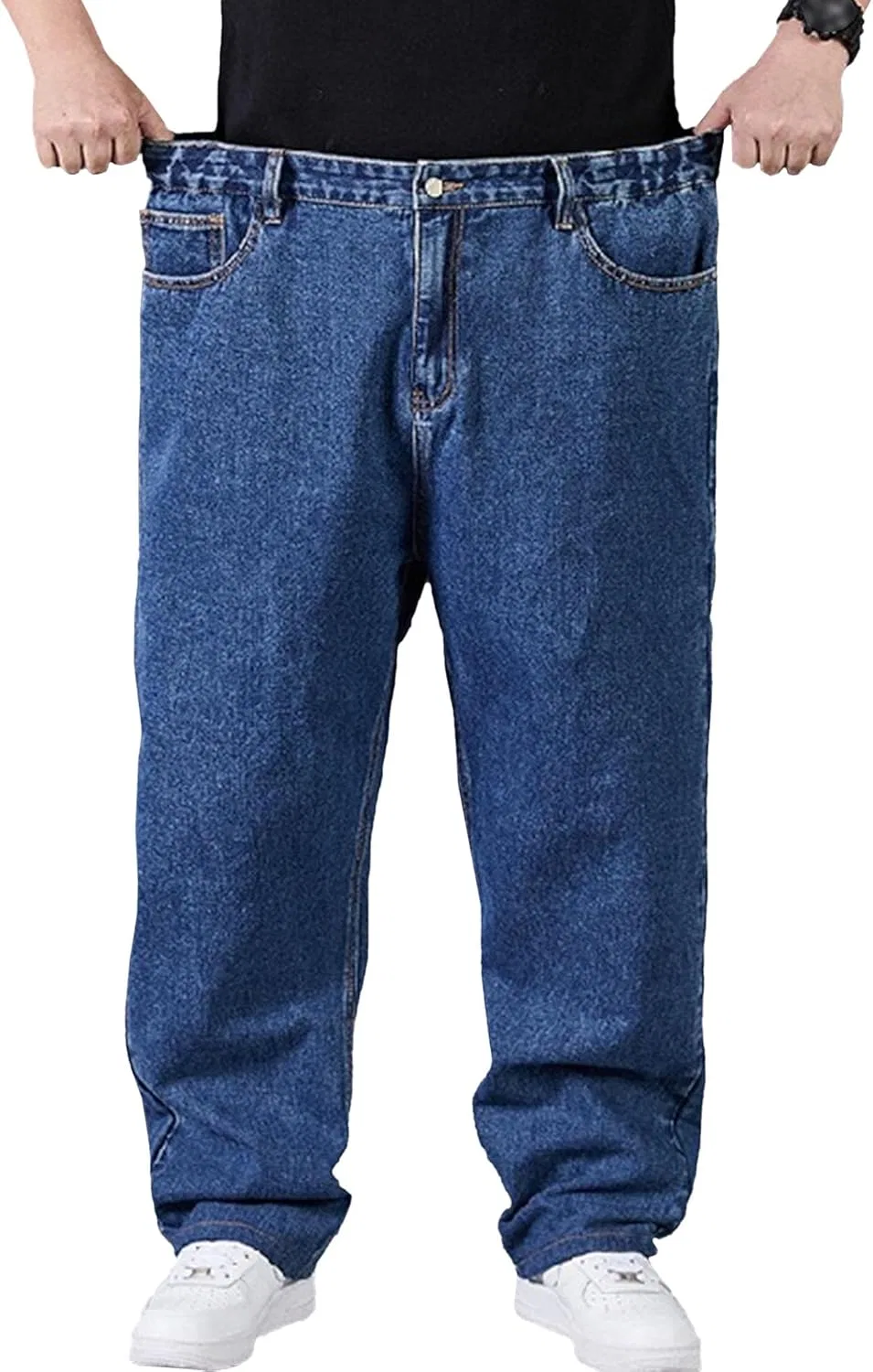 Джинсы свободные Skateboard Hip Hop, Dark Blue