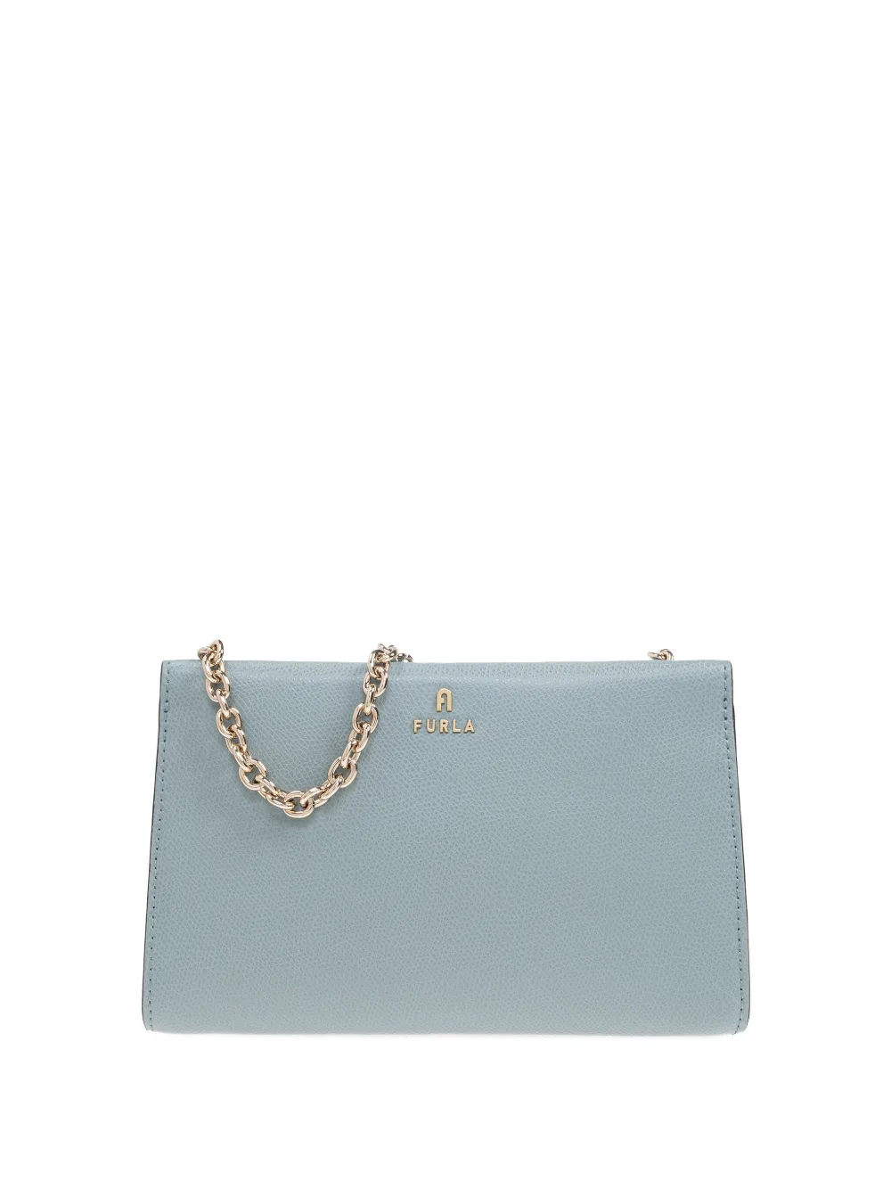 

Кожаная сумка с цепочным ремешком Furla, синий
