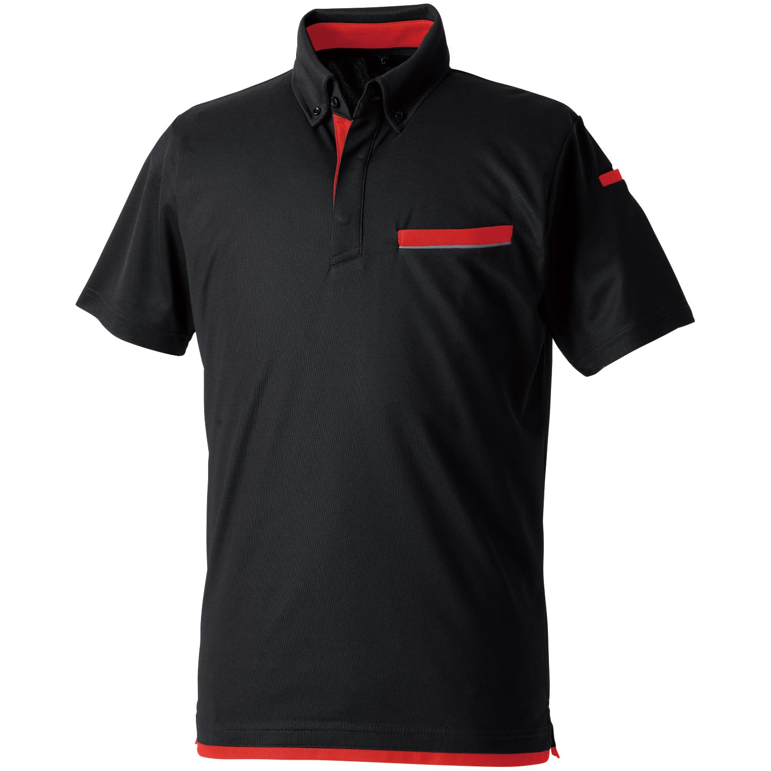 

Поло Sowa 7335-51 с коротким рукавом и пуговицами (нагрудный карман), черное