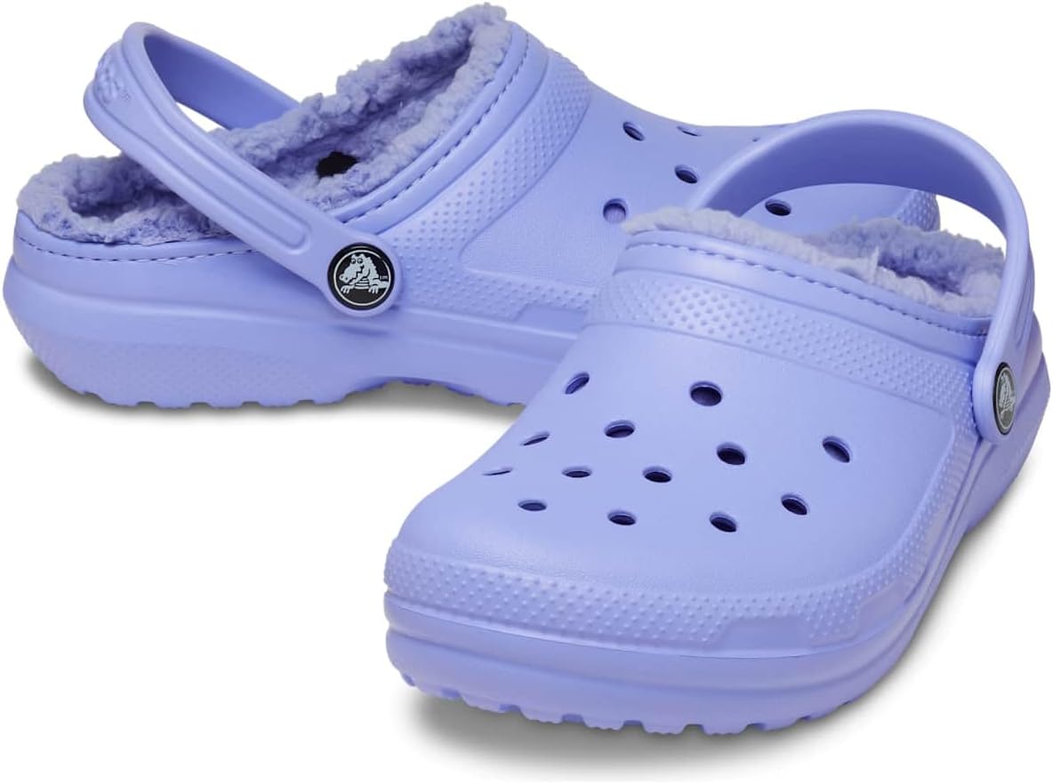 Детские классические сабо Crocs унисекс с подкладкой, фиолетовый — фото 2