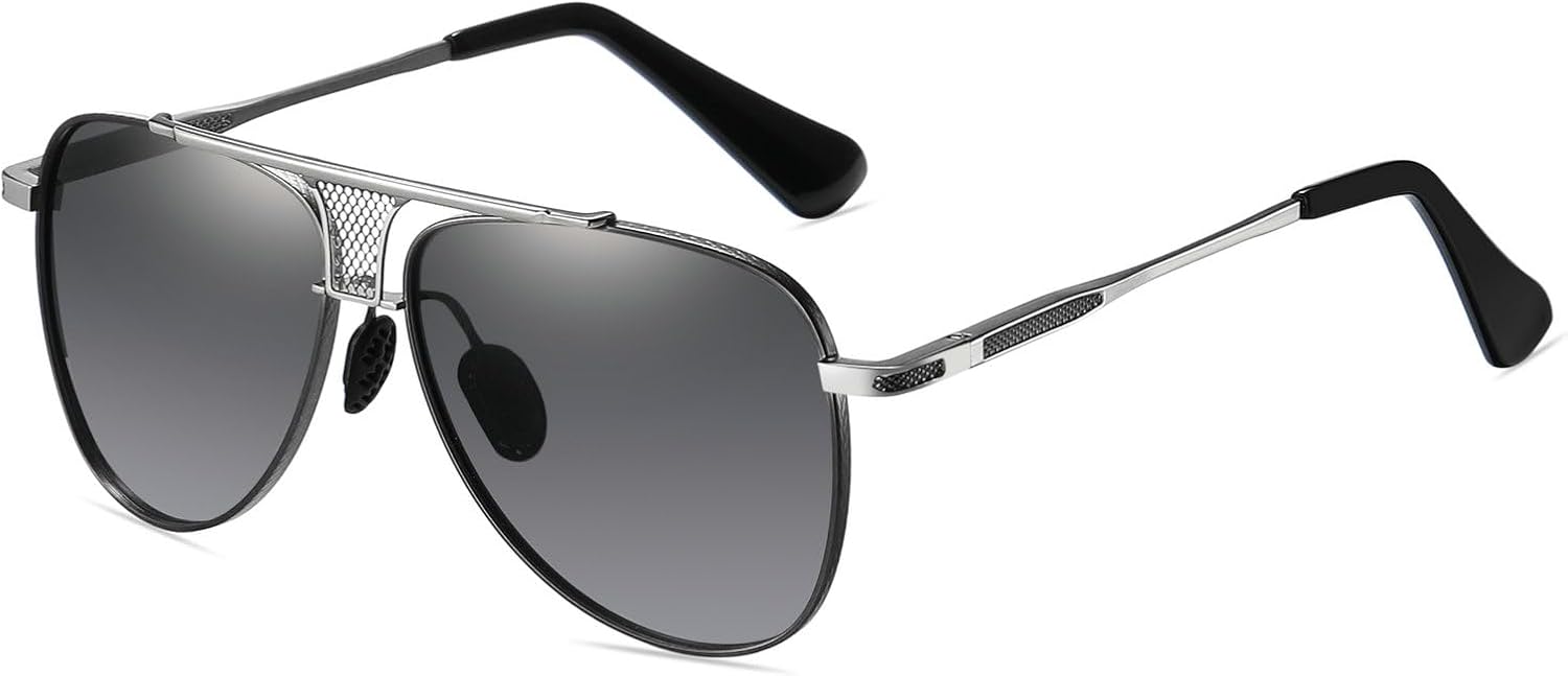 

Laureles Винтажные классические солнцезащитные очки с градиентным переходом для мужчин, очки для вождения, летние очки-пилот, женские солнцезащитные очки, Gradient Grey