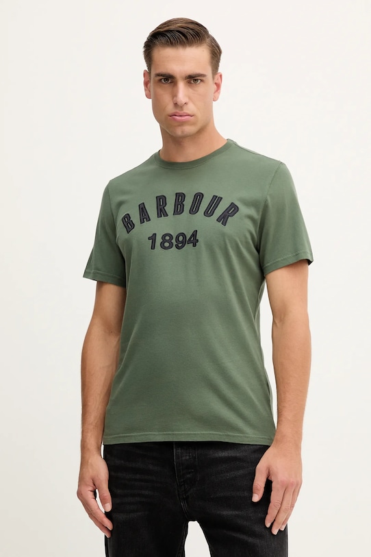 

Хлопковая футболка HOLLINS Barbour, зеленый