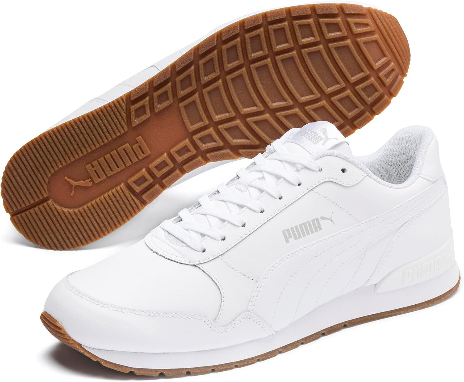 Кроссовки PUMA для мужчин St Runner 2, белый/фиолетовый/серый/белый — фото 2