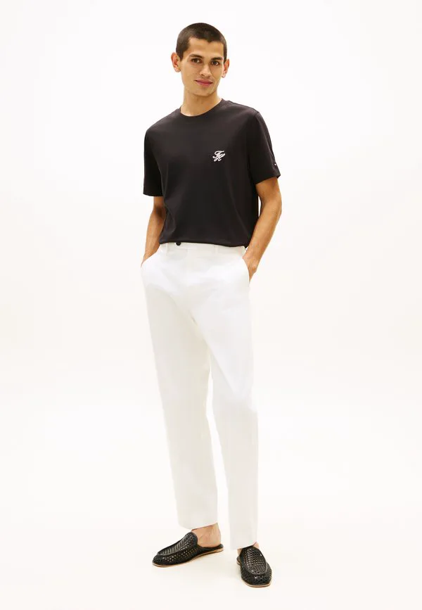 Футболка с монограммой script, базовая футболка для купальников. Tommy Hilfiger, Black — фото 2