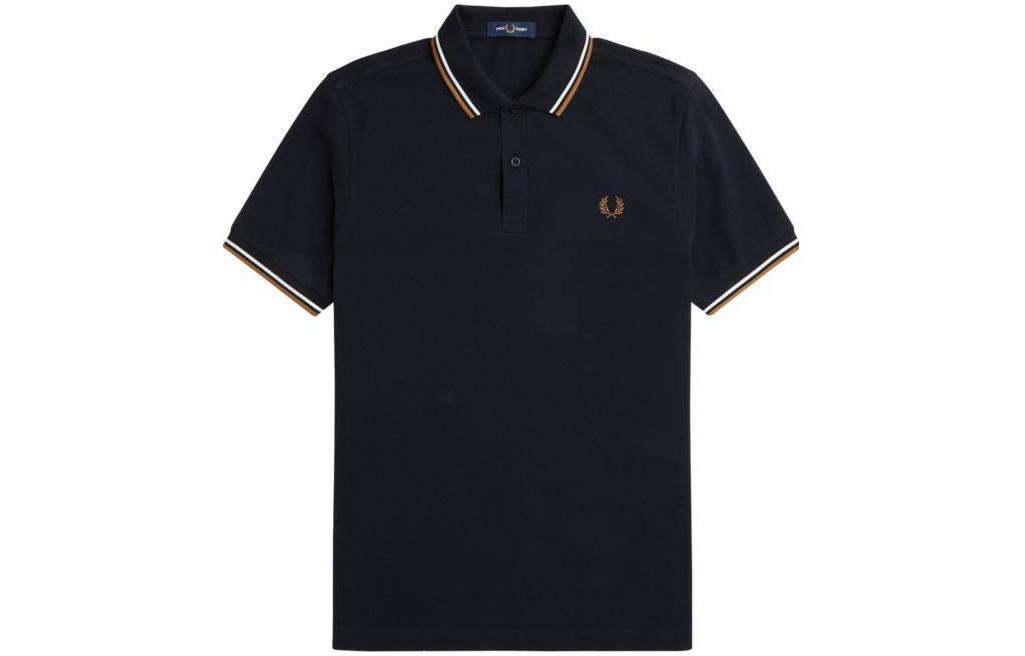 

Короткая поло с короткими рукавами и двумя контрастными концами FRED PERRY, синий