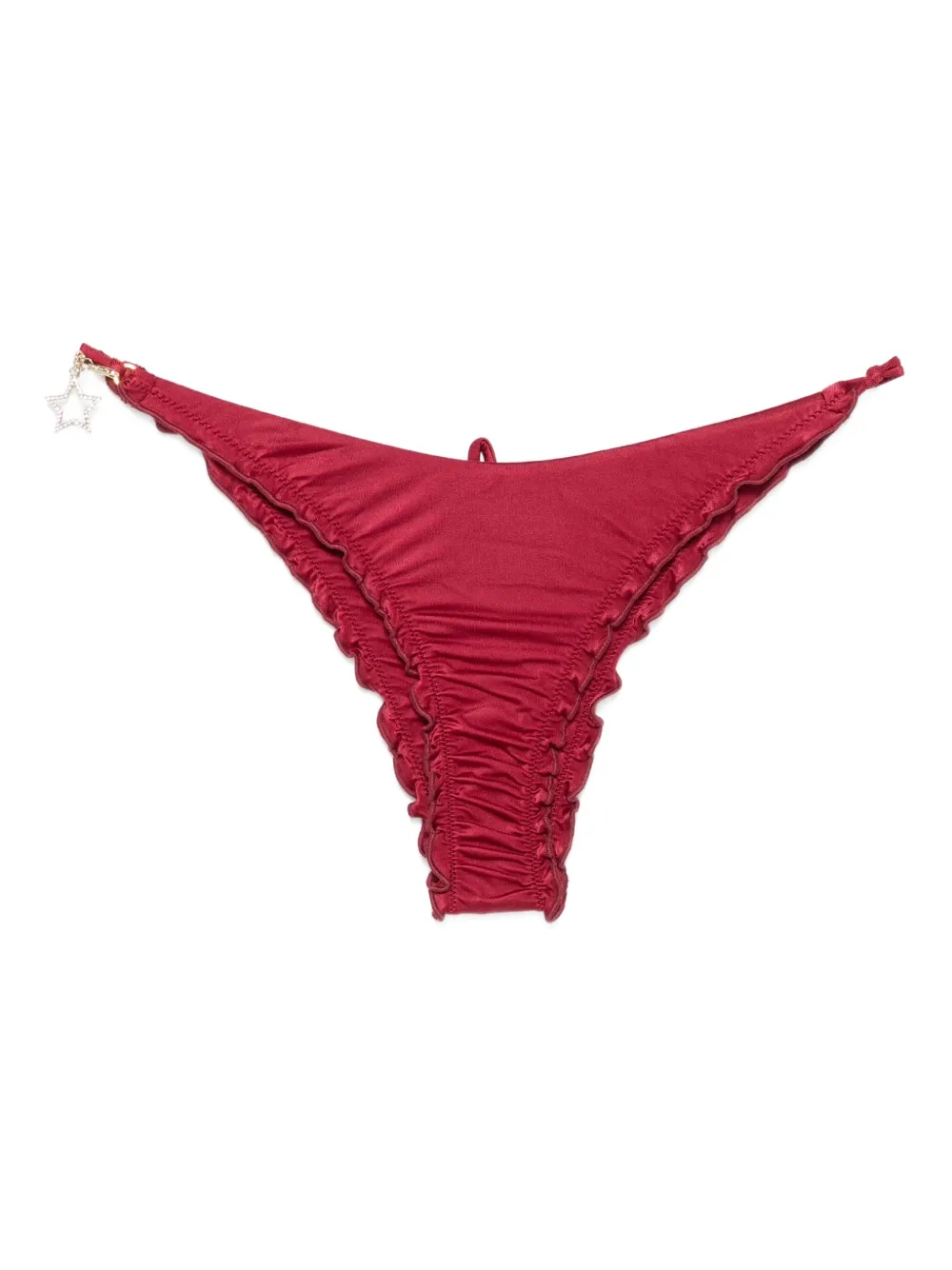 

Плавки-бикини с оборками Agent Provocateur, красный