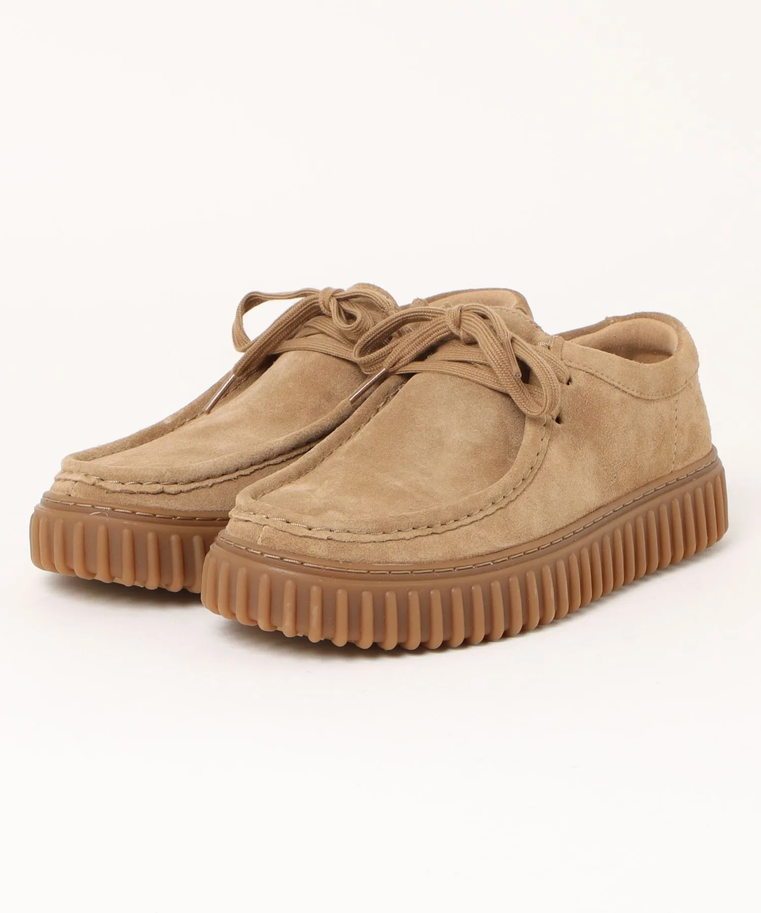 Мужские мокасины из натуральной замши Torhill Lo Clarks песочные