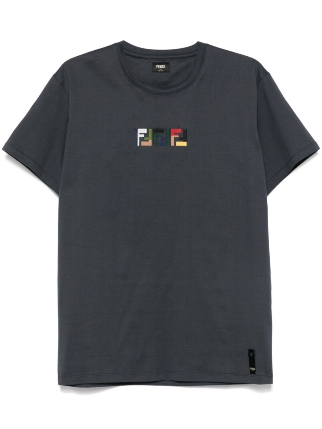 

Хлопковая футболка FENDI, серый