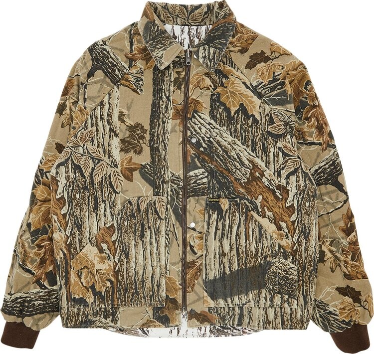 Куртка Supreme x RealTree Reversible Quilted Work 'Snow Camo', разноцветный — фото 4