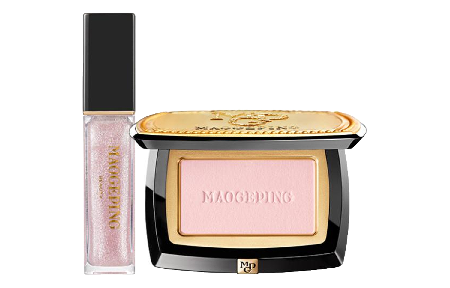 

Набор макияжа Crystal Diamond Glow увлажняющий и выравнивающий тон кожи блеск для губ #806 6,2г+румяна #806 3,5г MAOGEPING