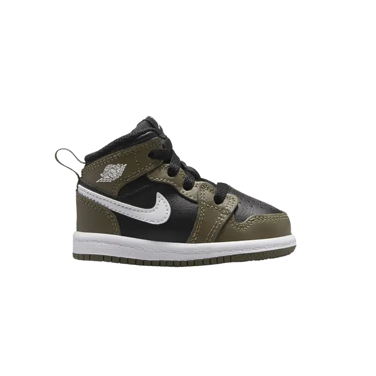 

Кроссовки Air Jordan 1 Mid TD Medium Olive, зеленый