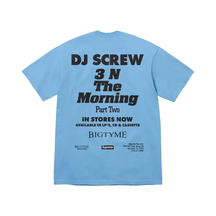 Футболка Supreme x Dj Screw Suc Tee, синий — фото 2