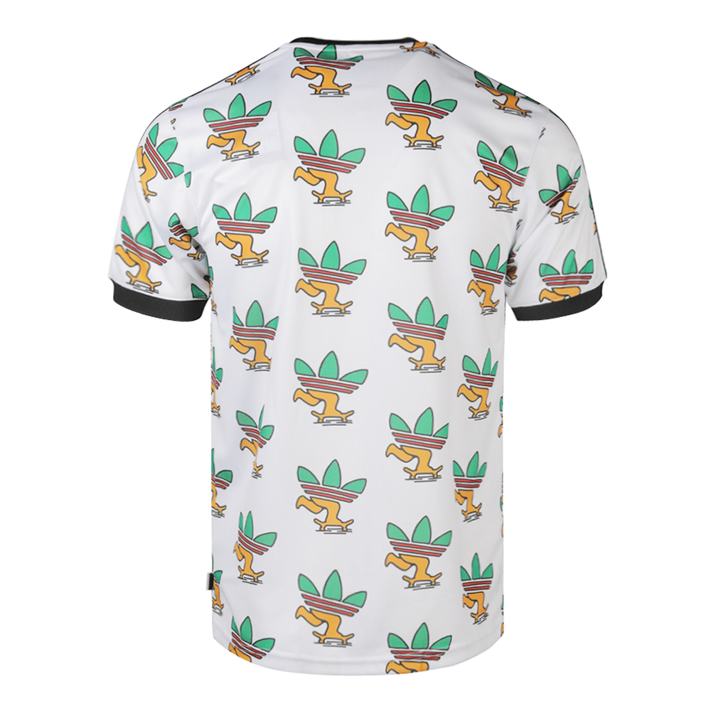 Adidas Originals Футболка Clover Series SK8TREFOILJRSY мужская white — фото 4