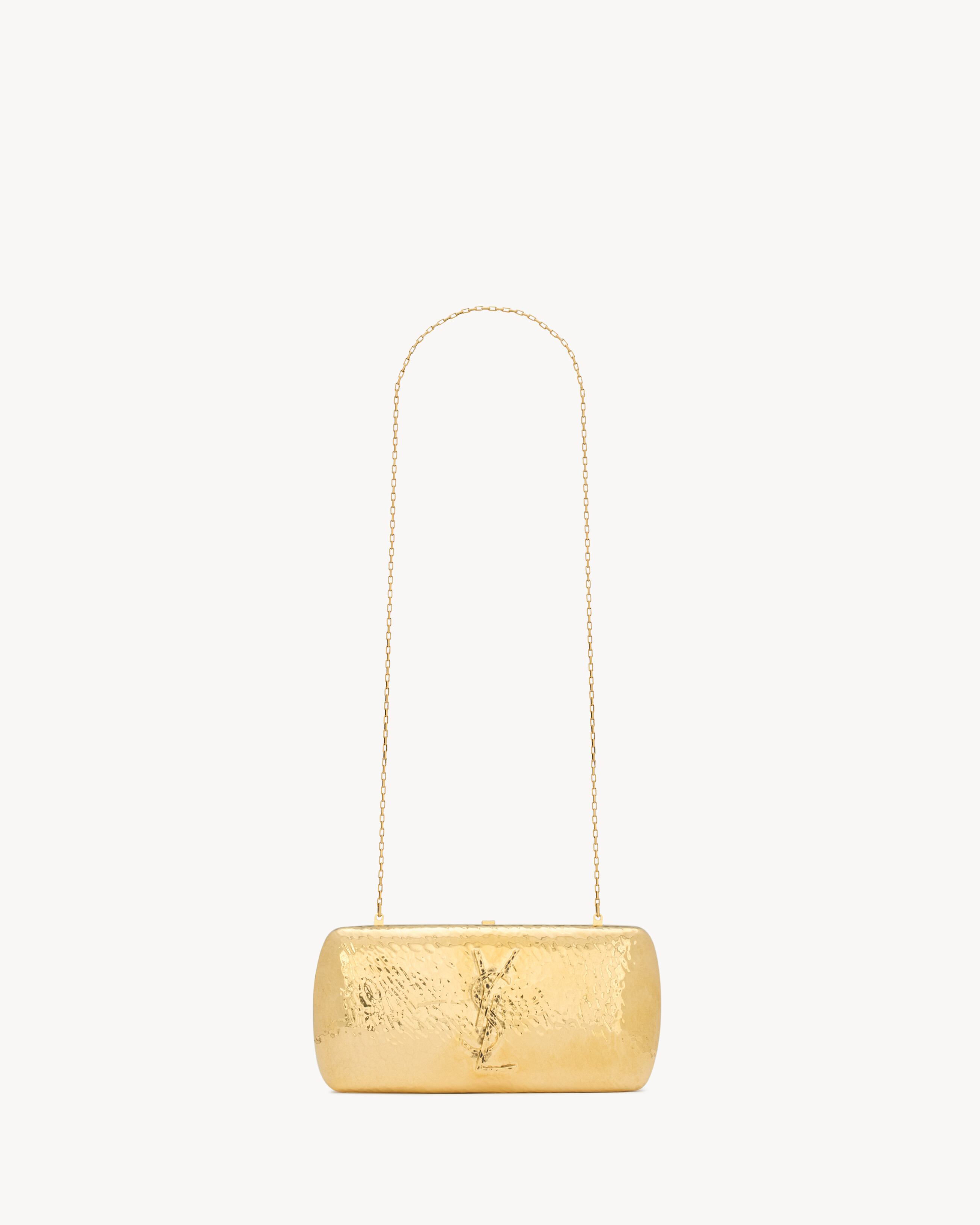 

Вечерний клатч из металла Saint Laurent, золото