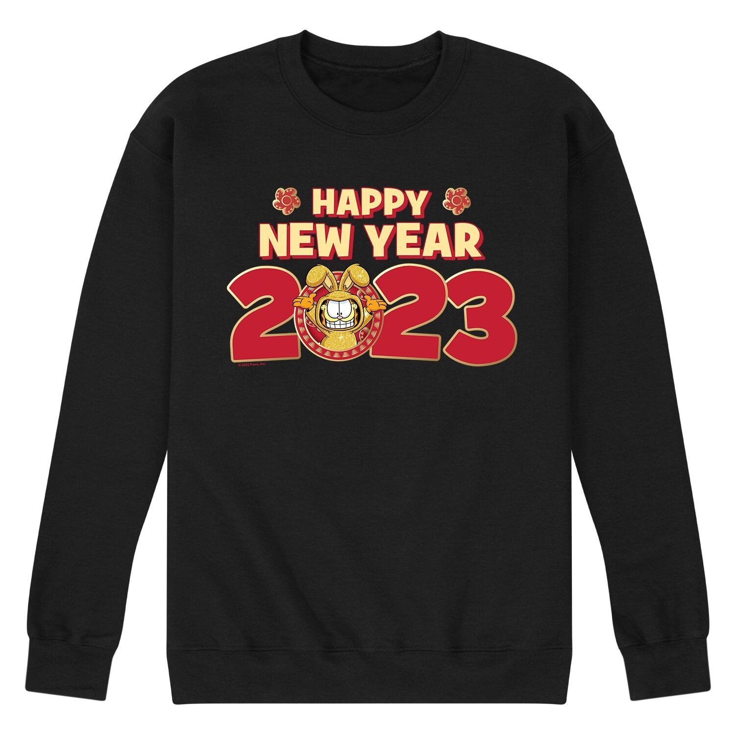 

Мужской свитшот Garfield New Year 2023 Licensed Character