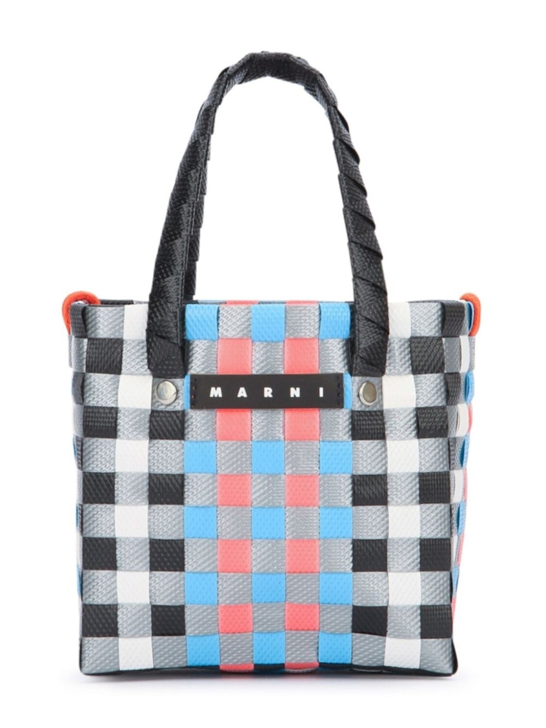 

Сумка-тоут с переплетенным дизайном Marni Kids, серый