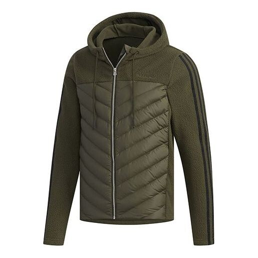 

Пуховик adidas neo Men's Dly Down Jacket Armygreen, зеленый