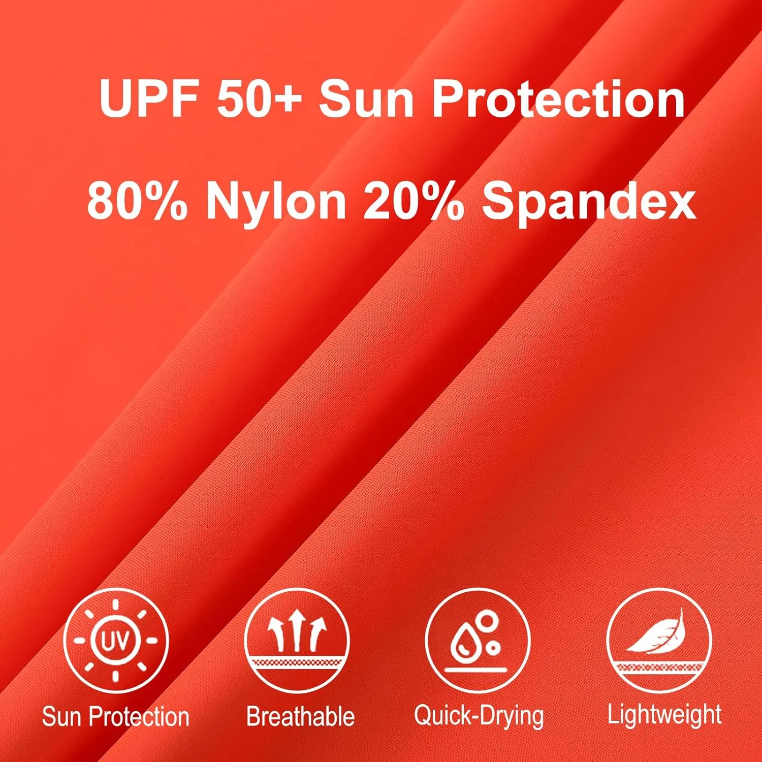 Детская рашгард футболка UPF 50+, Shouldin, Neon Orange — фото 4