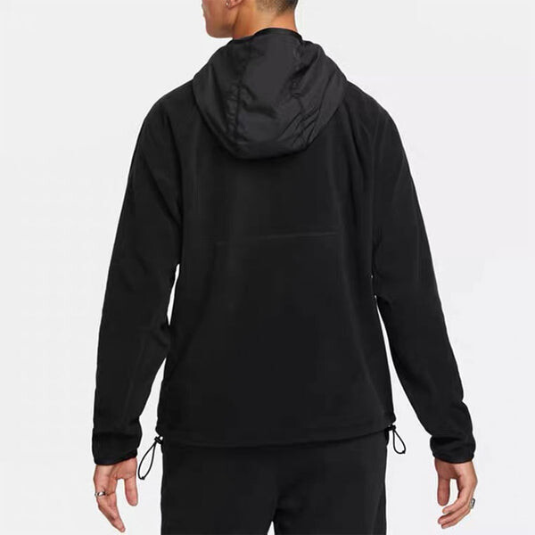 Куртка Men's Nike Sportswear Full-Length Zipper Cardigan Hooded Fleece Lined Jacket Black, черный — фото 4