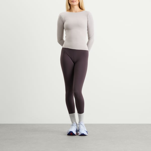 Футболка с длинным рукавом Zenvy Nike, серый/белый — фото 4