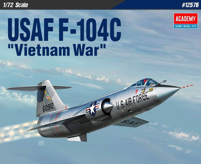 

Пластиковая модель Usaf F-104C Вьетнамская война 1/72 Academy