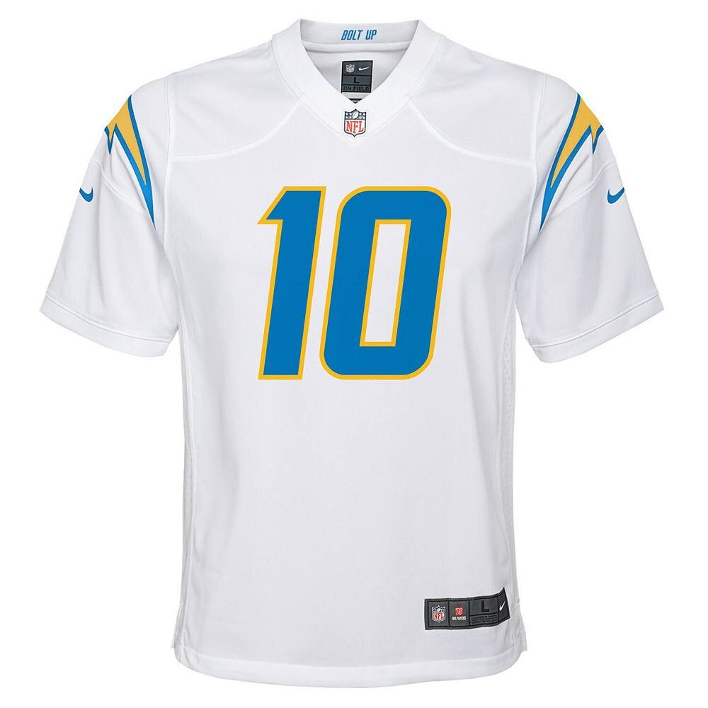 Молодежная игровая майка Nike Justin Herbert White Los Angeles Chargers, цвет Chg White — фото 3