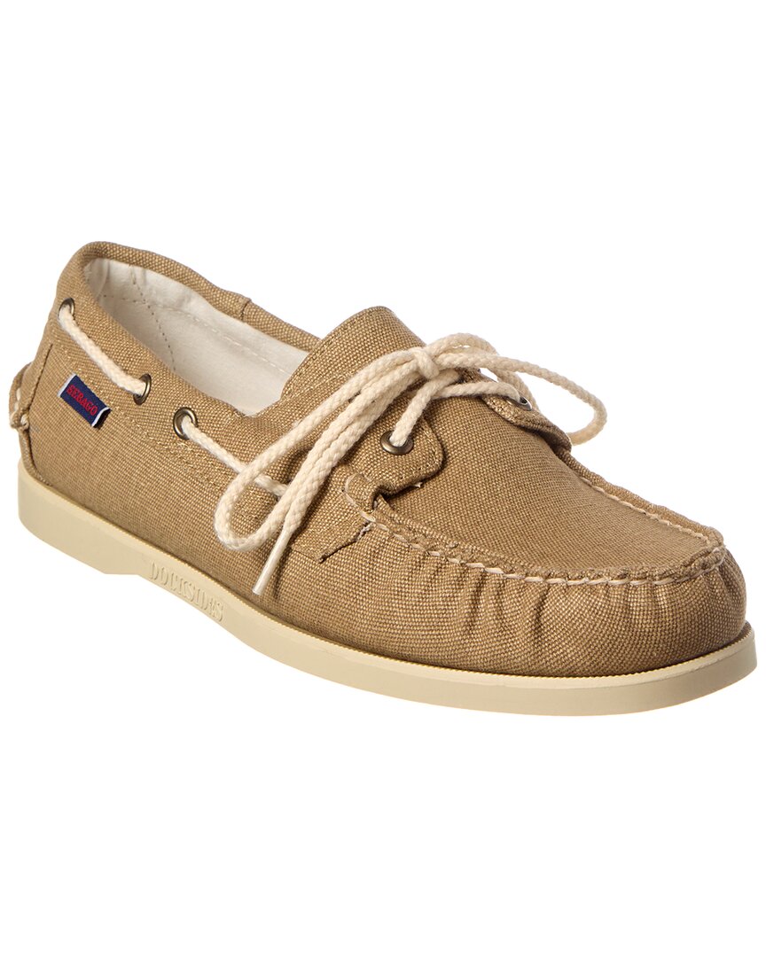 

Лодочные туфли Sebago Portland Canvas, коричневый