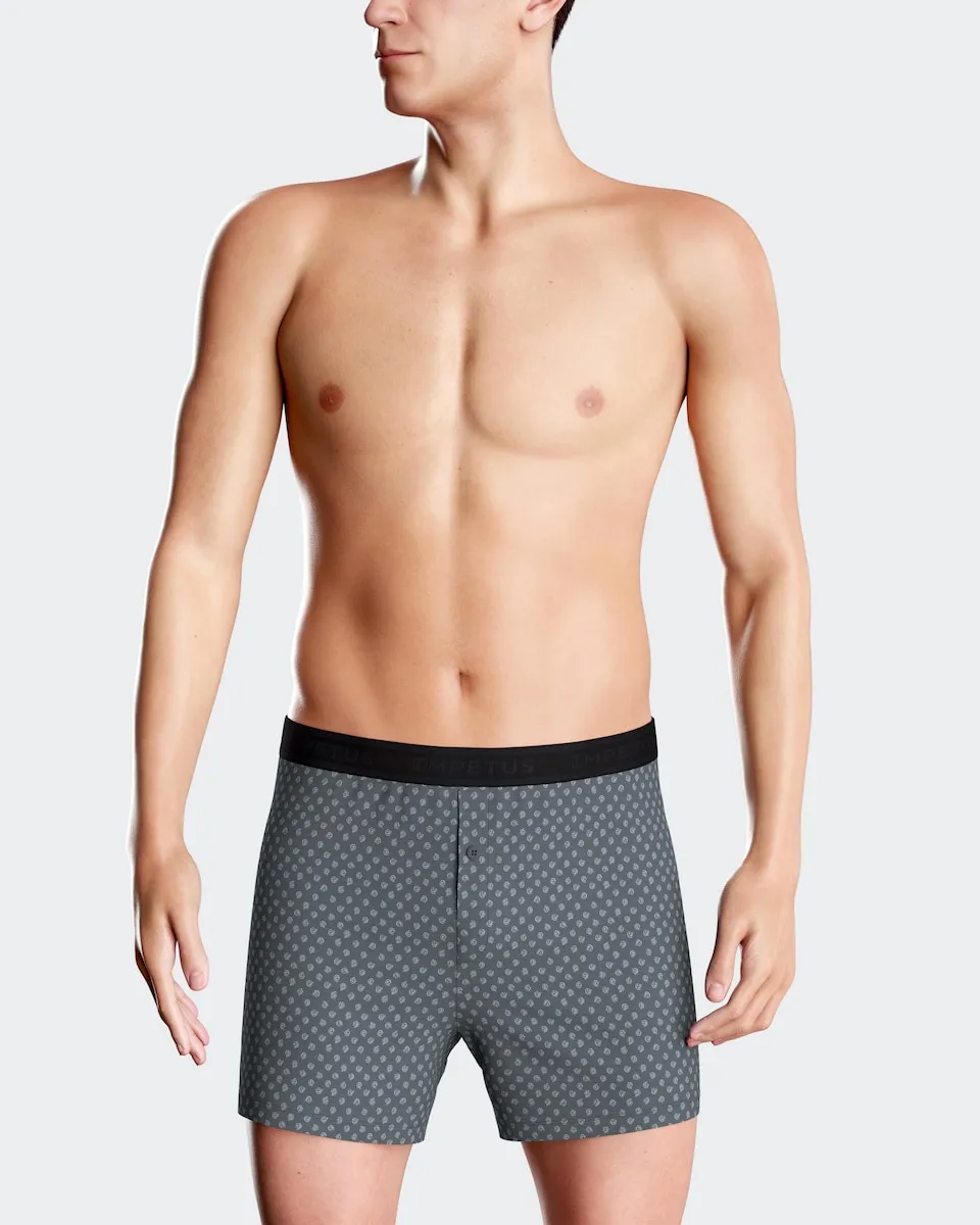 

Боксеры с пуговицей мужские в серых тонах Impetus, серый