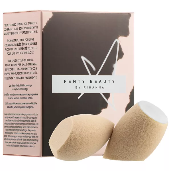 

Маленький спонж для точного нанесения макияжа, дуэт 105 Fenty Beauty By Rihanna