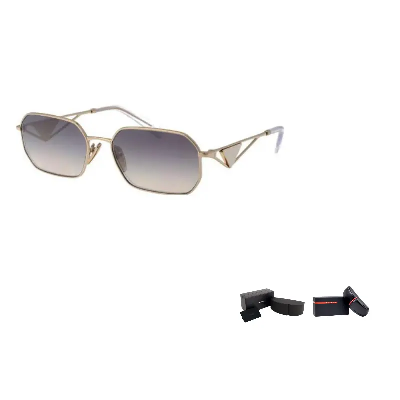 

Солнцезащитные очки с прямоугольной оправой PRADA, золотой