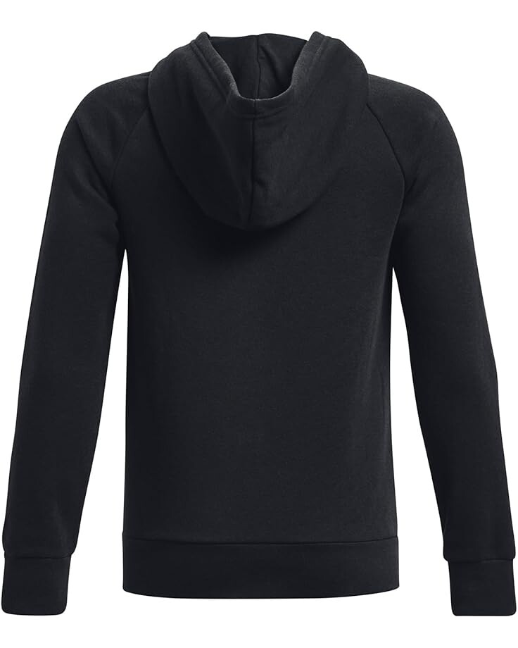 Худи Under Armour Kids Rival Fleece Full Zip Hoodie, черный/белый — фото 2