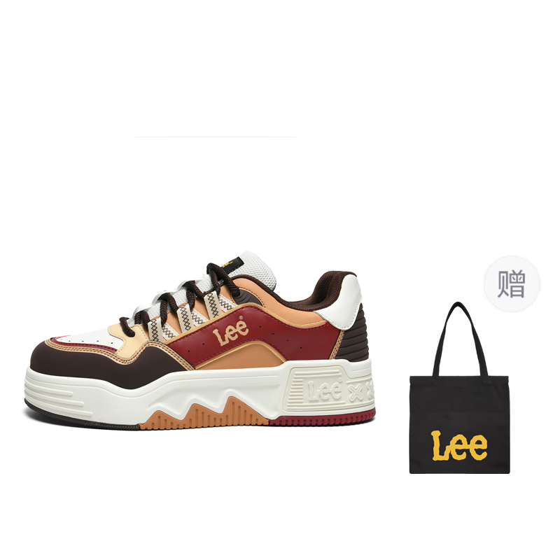 

Нескользящие низкие кроссовки для скейтбординга для мужчин Lee, Brown