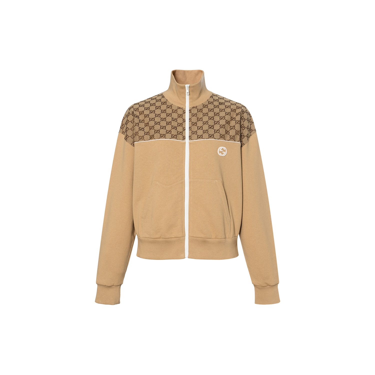 

Женская толстовка SS24 верблюжьего цвета Gucci, camel