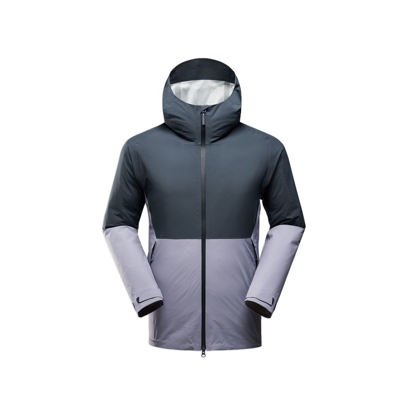 

SALOMON Двухцветная куртка с капюшоном, Midnight Blue/Granite Blue
