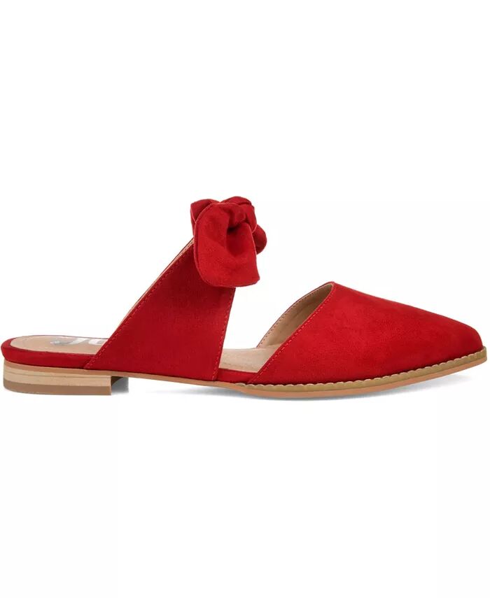 Женские мюли Telulah Bow Slip On Flat Journee Collection, красный — фото 2