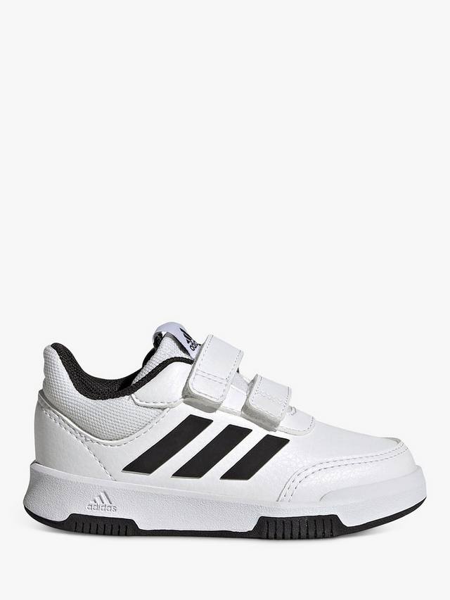 Детские кроссовки Tensaur Sport Riptape для бега adidas, White/Black/Black — фото 2
