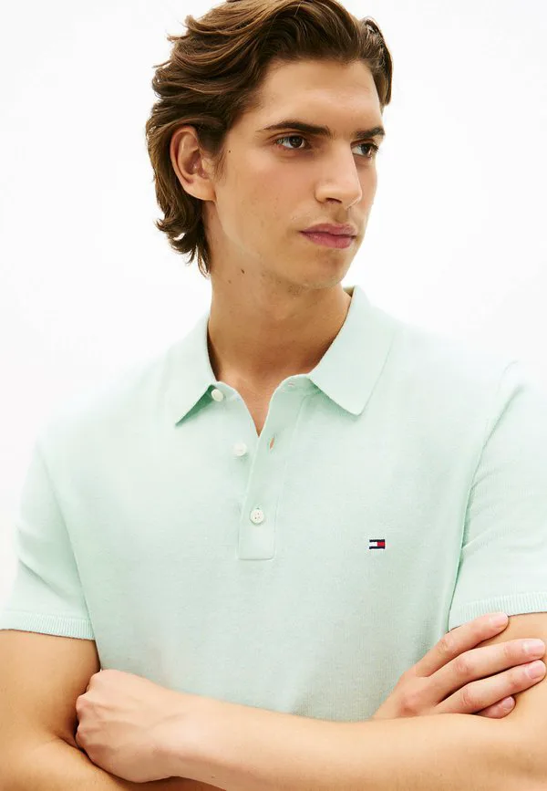 Рубашка-Поло стандартного кроя из трикотажа. Tommy Hilfiger, Minty Essence Heather — фото 4