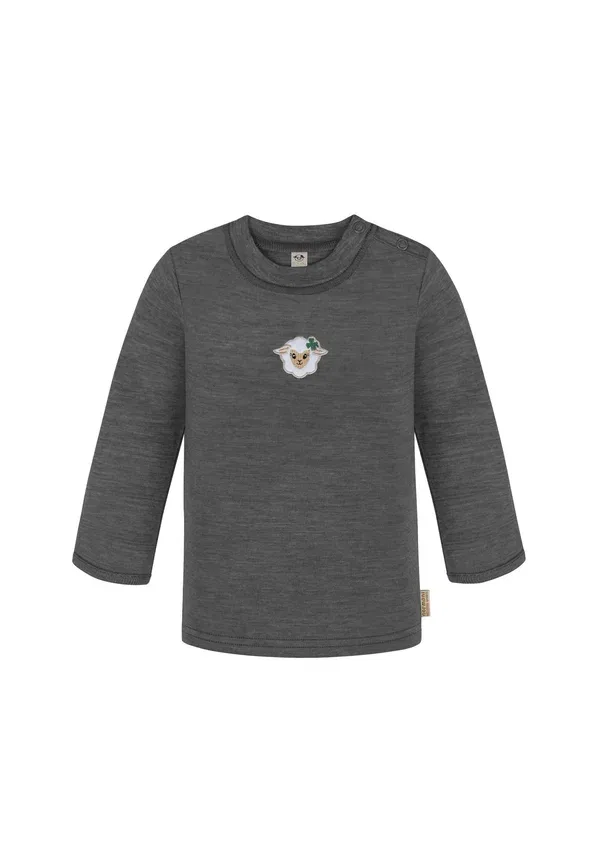 Свитер Merino feinstrick woll winterpullover mit knopf undershirt Normani Outdoor Sports, антрацит