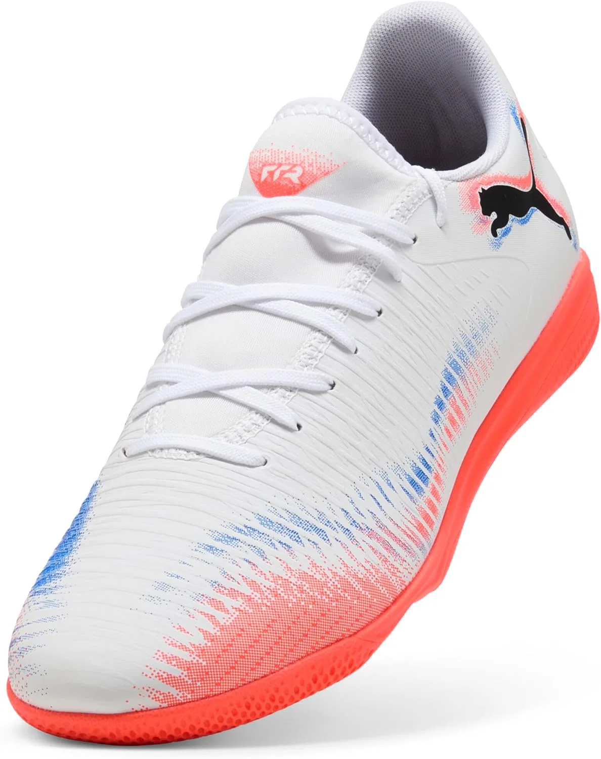 Мужские кроссовки PUMA Future Play для игры в помещении, White Black Luminous Red Ah25 — фото 2