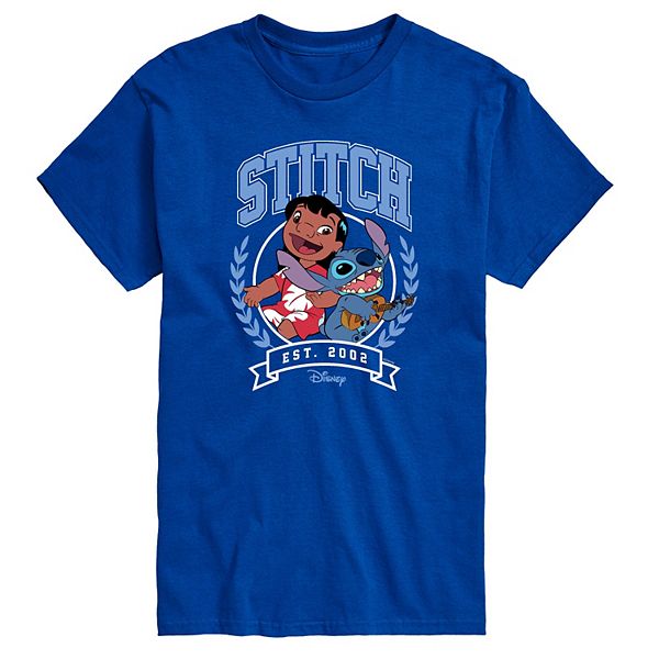 

Футболка Big & Tall Lilo & Stitch Collegiate Est 2002 Disney, Royal Blue