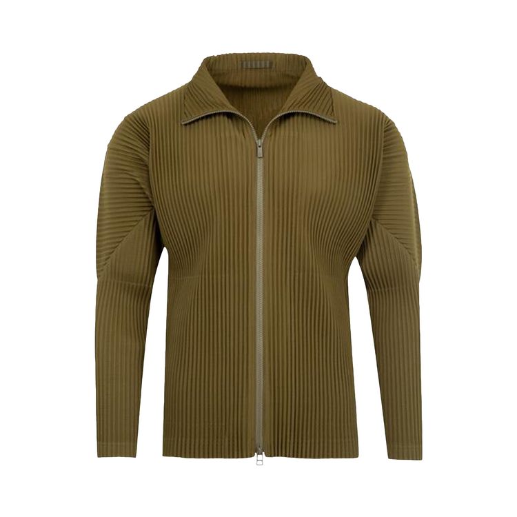 

Куртка Issey Miyake Color Pleats Jacket 'Olive Khaki', зеленый