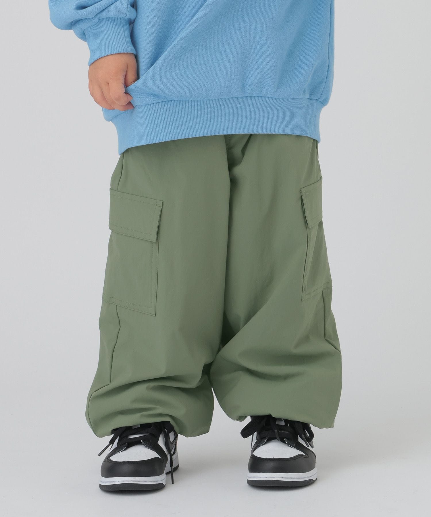 Теплые спортивные брюки-карго / Размеры 100-120 см / 593421 GLOBAL WORK, Khaki 78