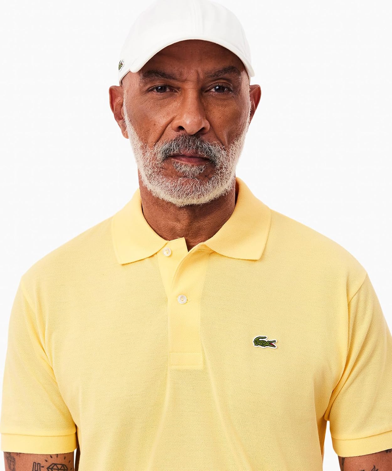 Поло Lacoste L.12.12 Классическое мужское поло с коротким рукавом, бледно-желтый — фото 2