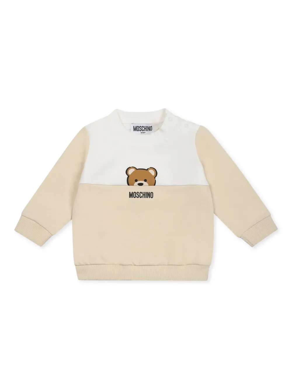 

Толстовка из органического хлопка Moschino Kids, коричневый